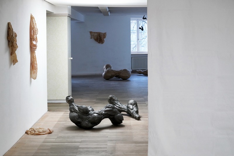 Solo exhibition by Swiss artist Elisabeth Eberle in Zurich curated by Kristina Grigorjeva and Marco Meuli.